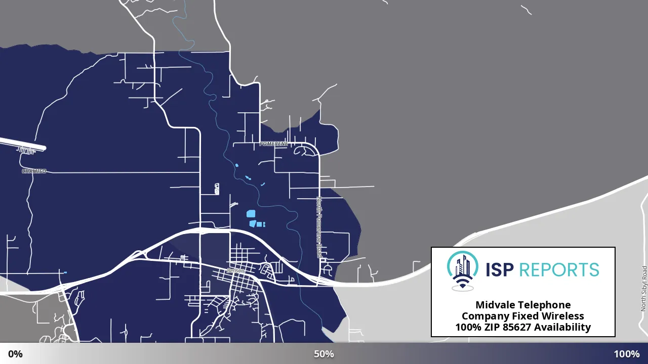 85627, AZ map of internet availability