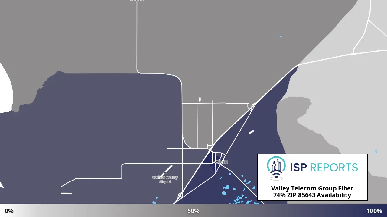 85643, AZ map of internet availability