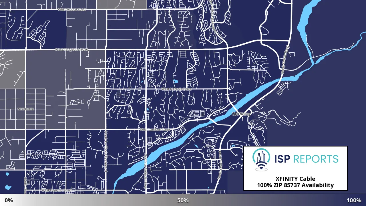 85737, AZ map of internet availability