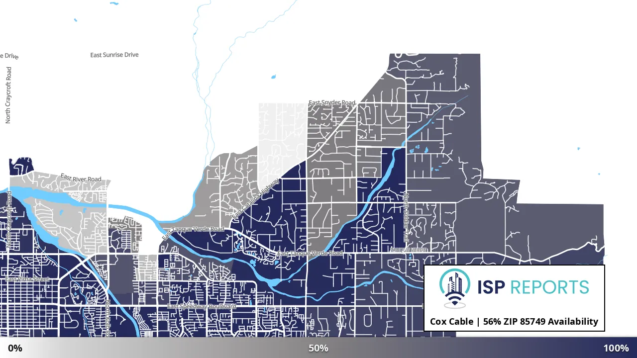 85749, AZ map of internet availability