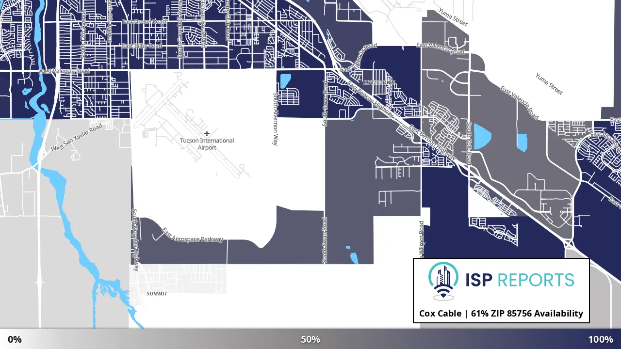 85756, AZ map of internet availability