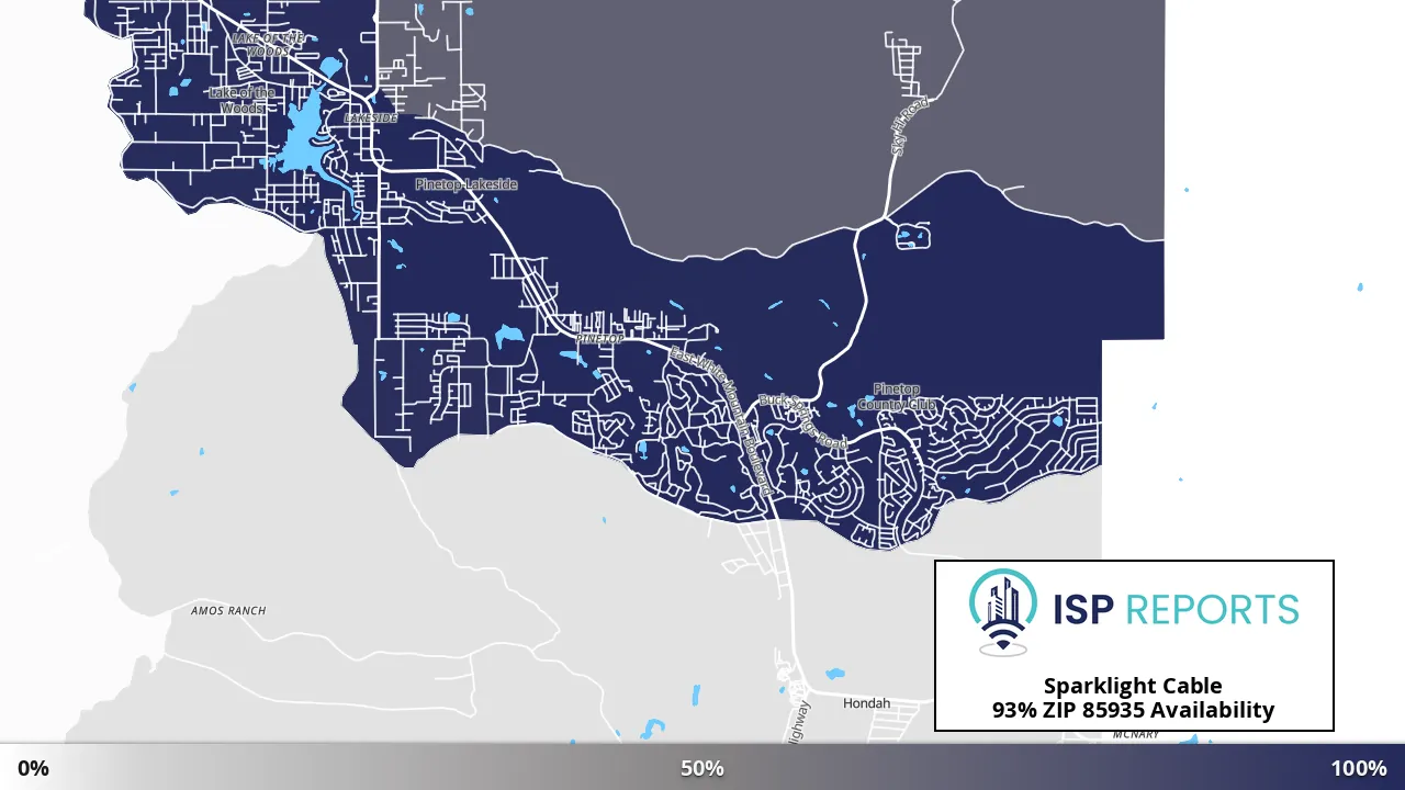 85935, AZ map of internet availability