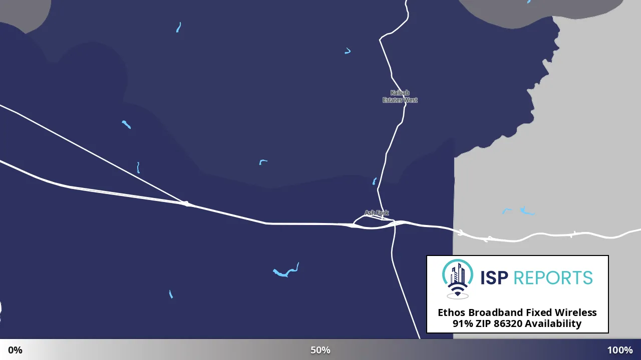 86320, AZ map of internet availability