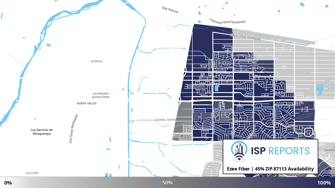 87113, NM map of internet availability