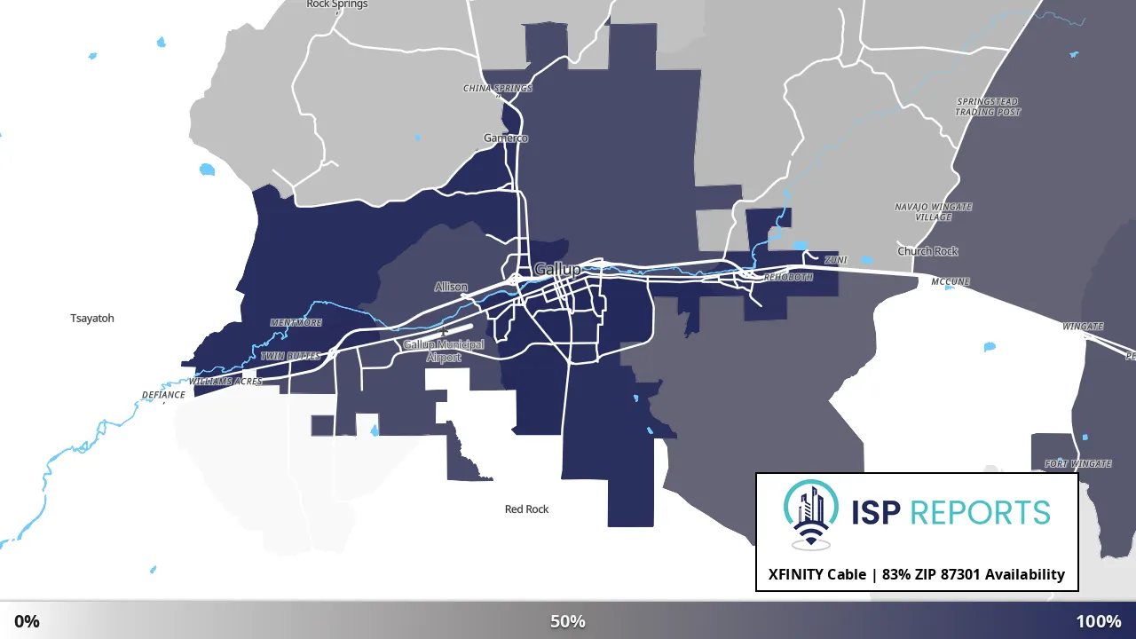 87301, NM map of internet availability