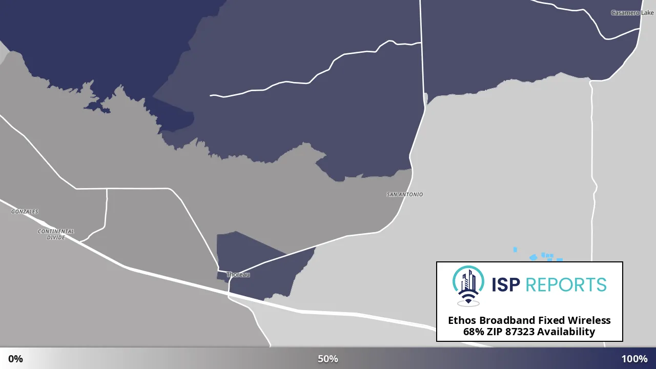 87323, NM map of internet availability