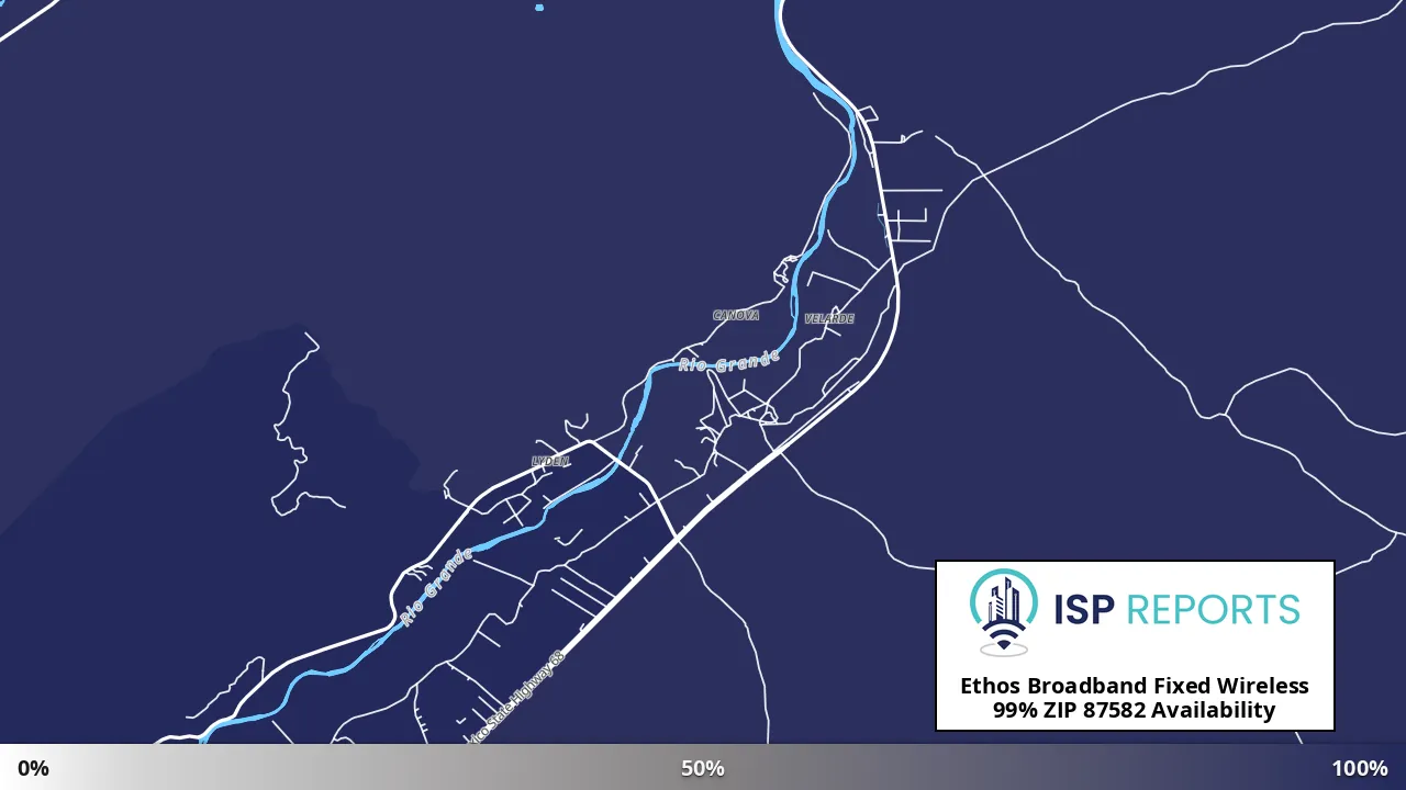87582, NM map of internet availability