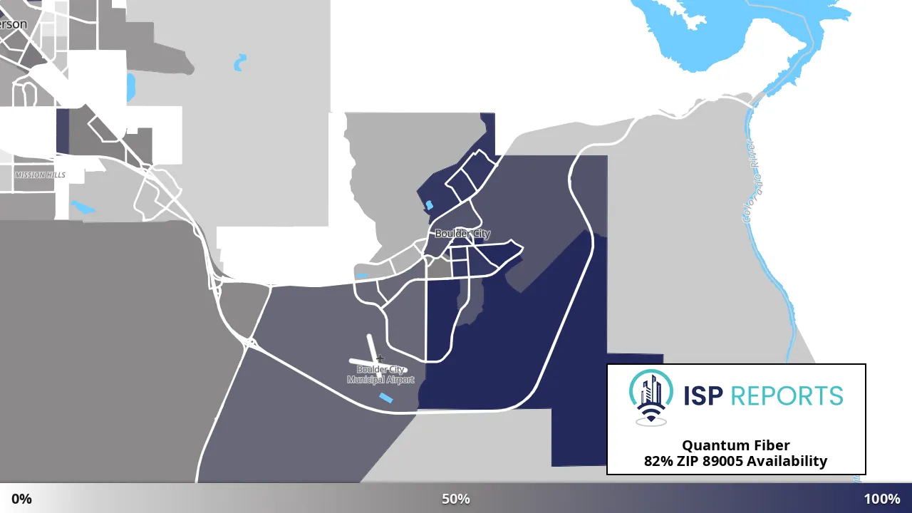 89005, NV map of internet availability
