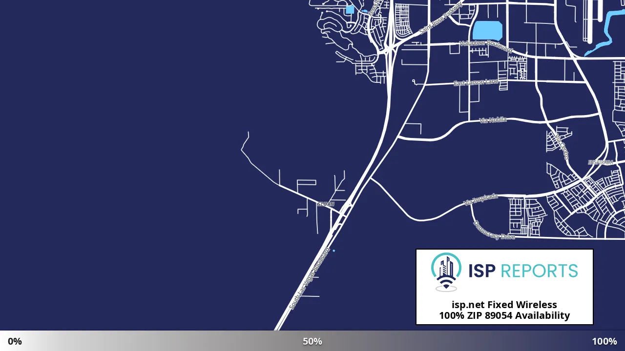 89054, NV map of internet availability