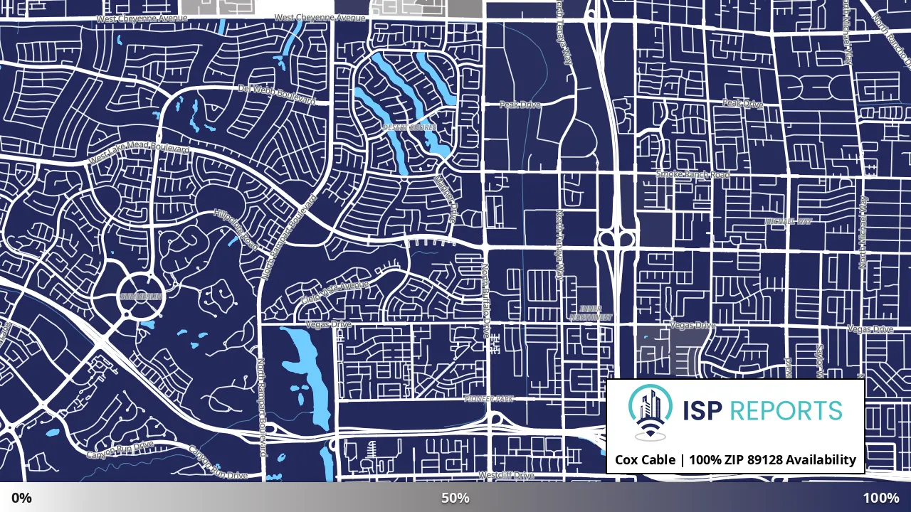 89128, NV map of internet availability