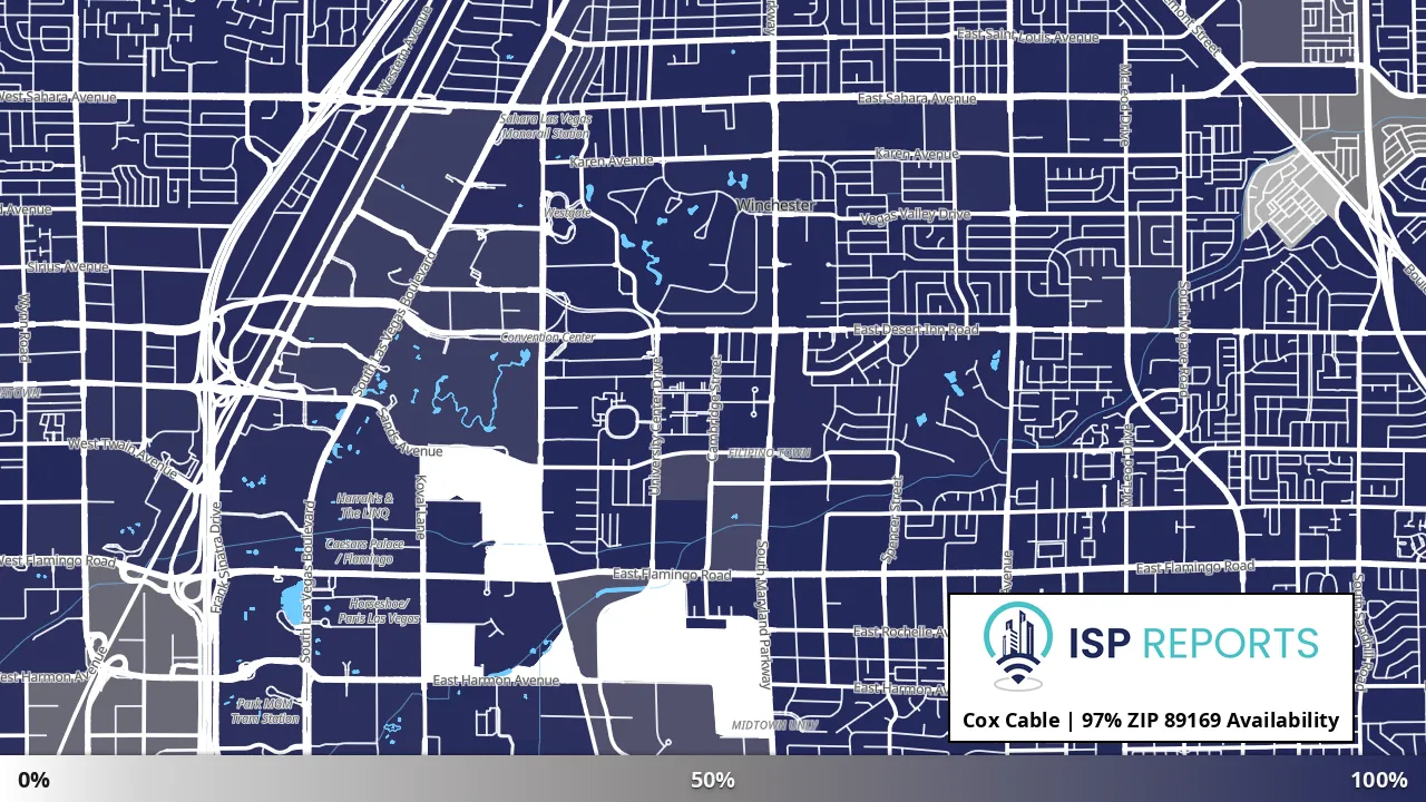 89169, NV map of internet availability
