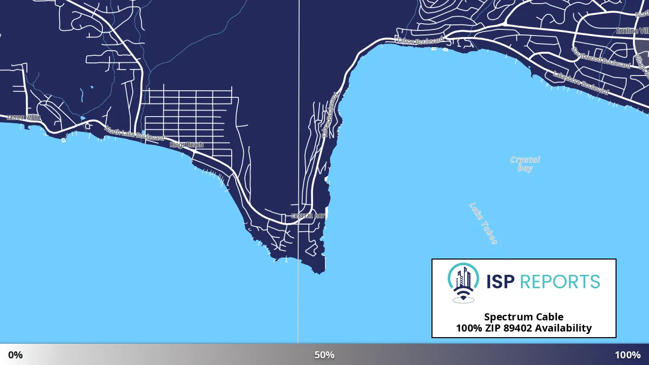 89402, NV map of internet availability