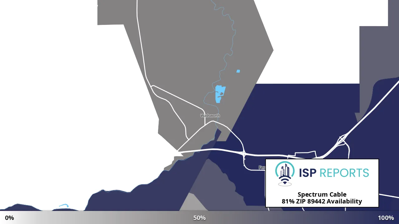 89442, NV map of internet availability