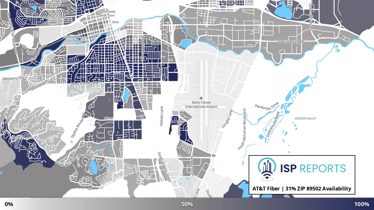 89502, NV map of internet availability