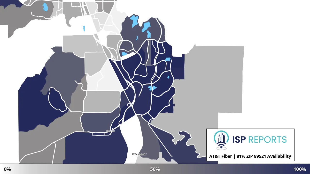 89521, NV map of internet availability