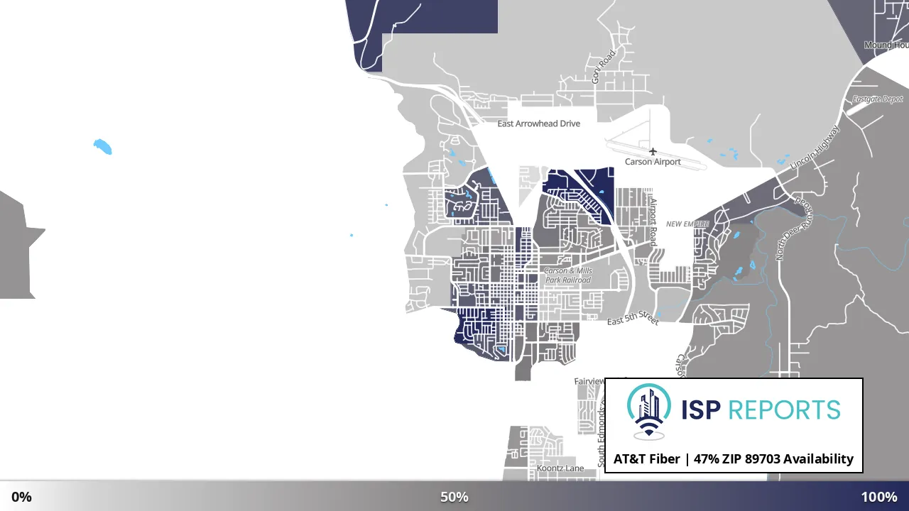 89703, NV map of internet availability