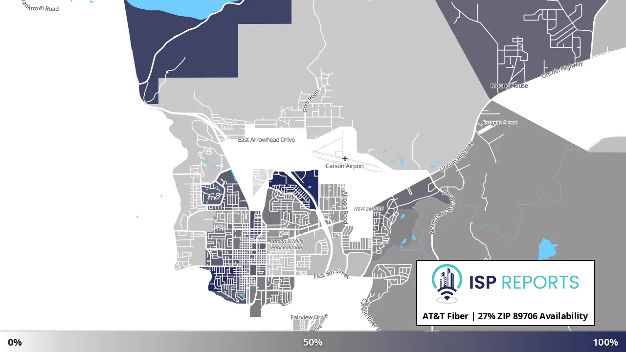 89706, NV map of internet availability