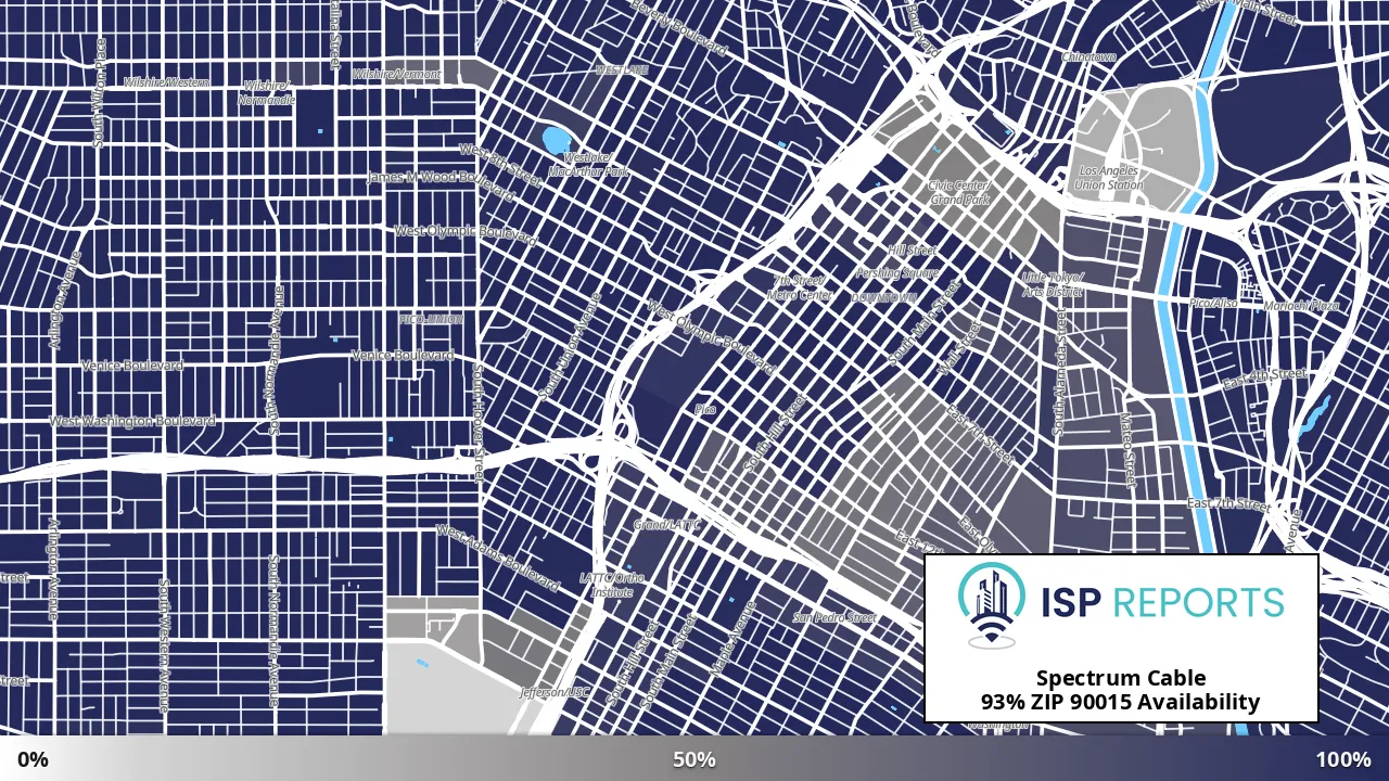 90015, CA map of internet availability