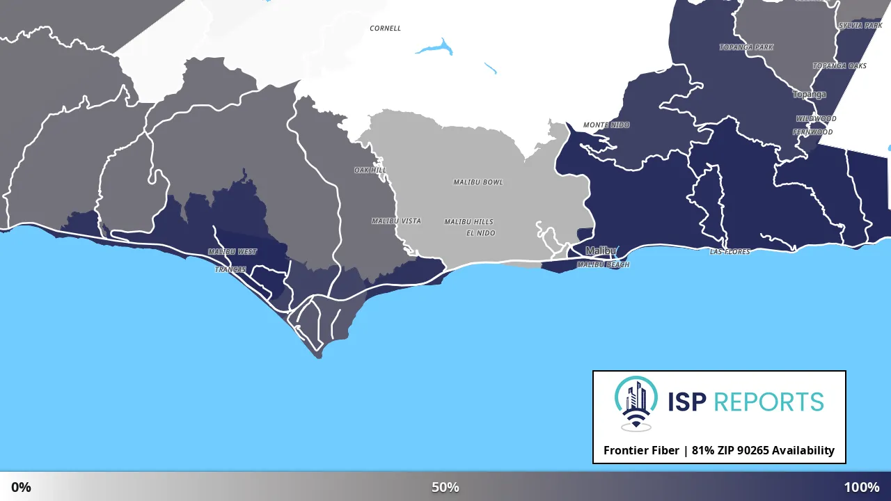 90265, CA map of internet availability
