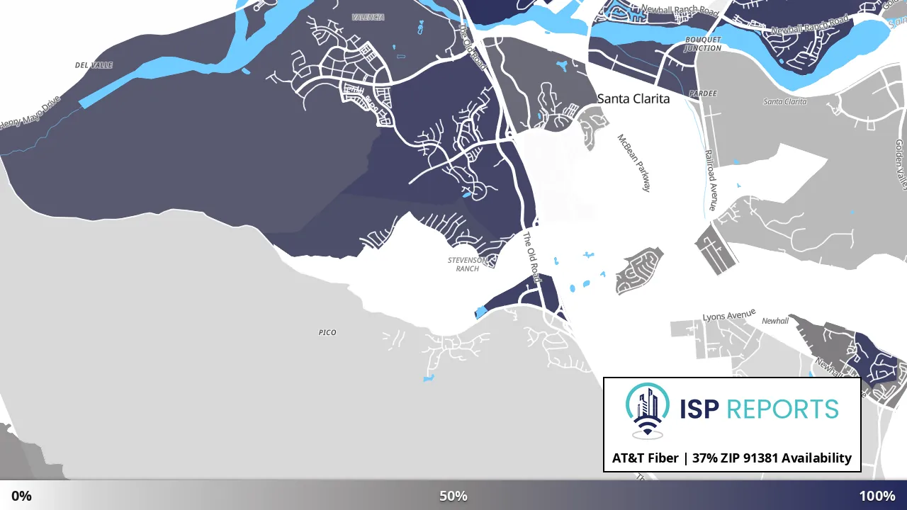 91381, CA map of internet availability