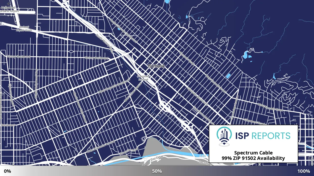 91502, CA map of internet availability