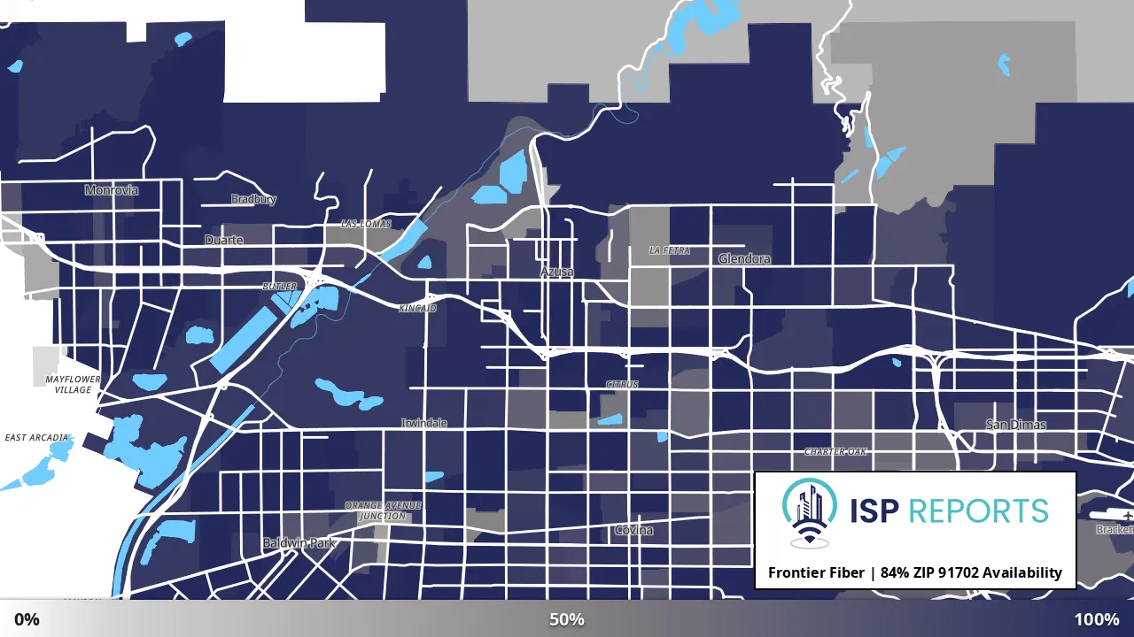 91702, CA map of internet availability