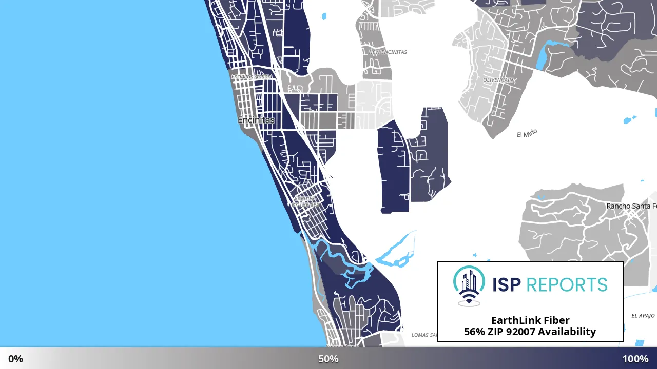 92007, CA map of internet availability