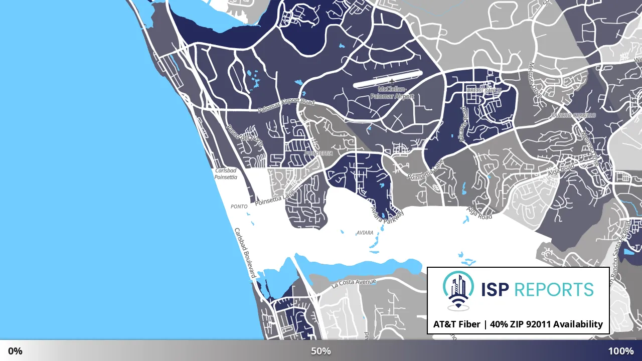 92011, CA map of internet availability