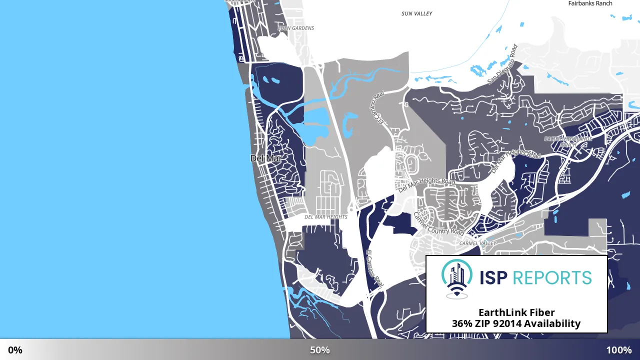 92014, CA map of internet availability