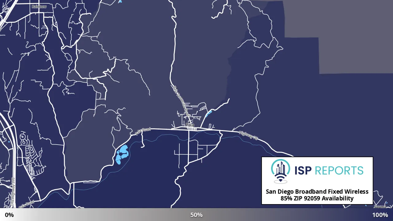 92059, CA map of internet availability