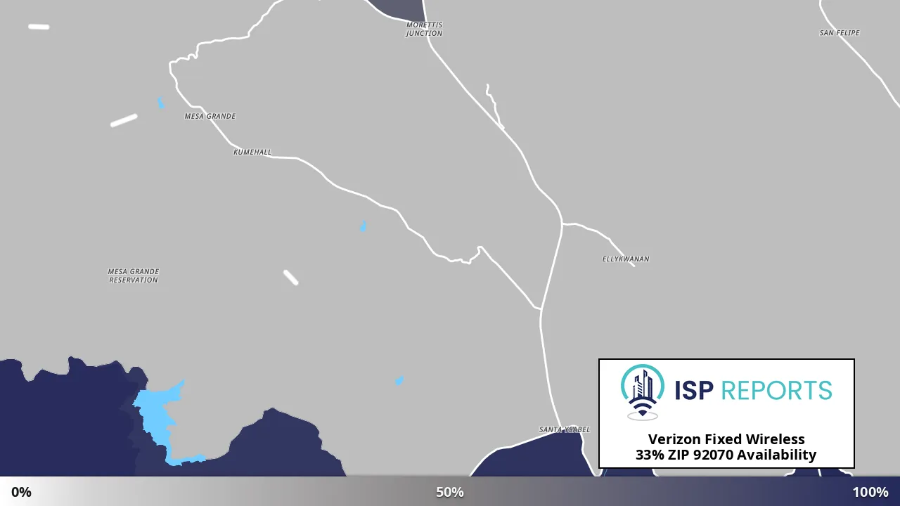 92070, CA map of internet availability