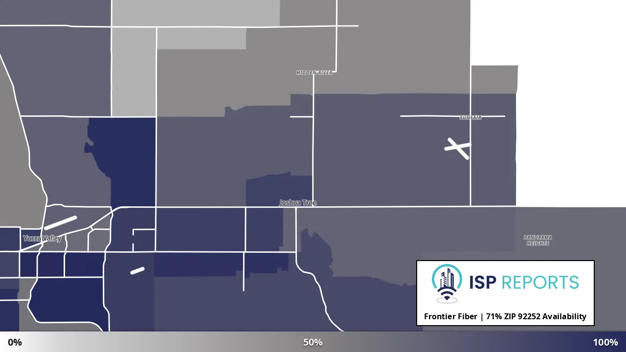 92252, CA map of internet availability