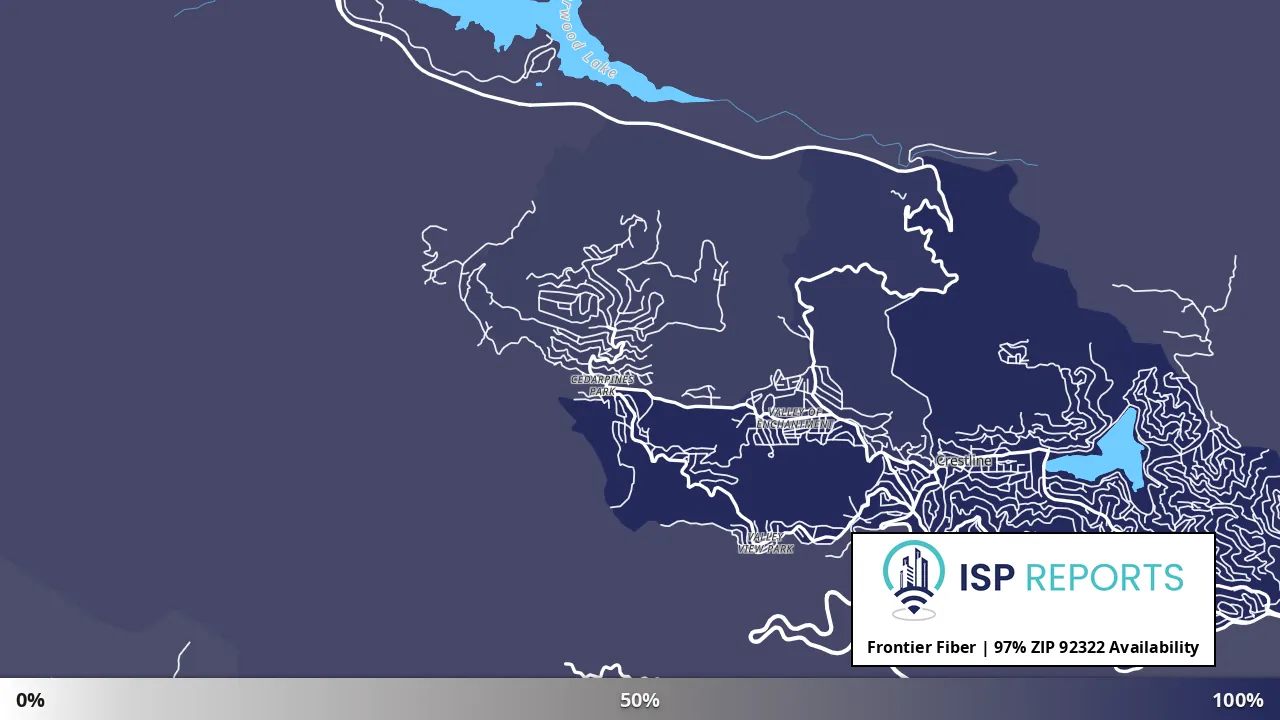 92322, CA map of internet availability