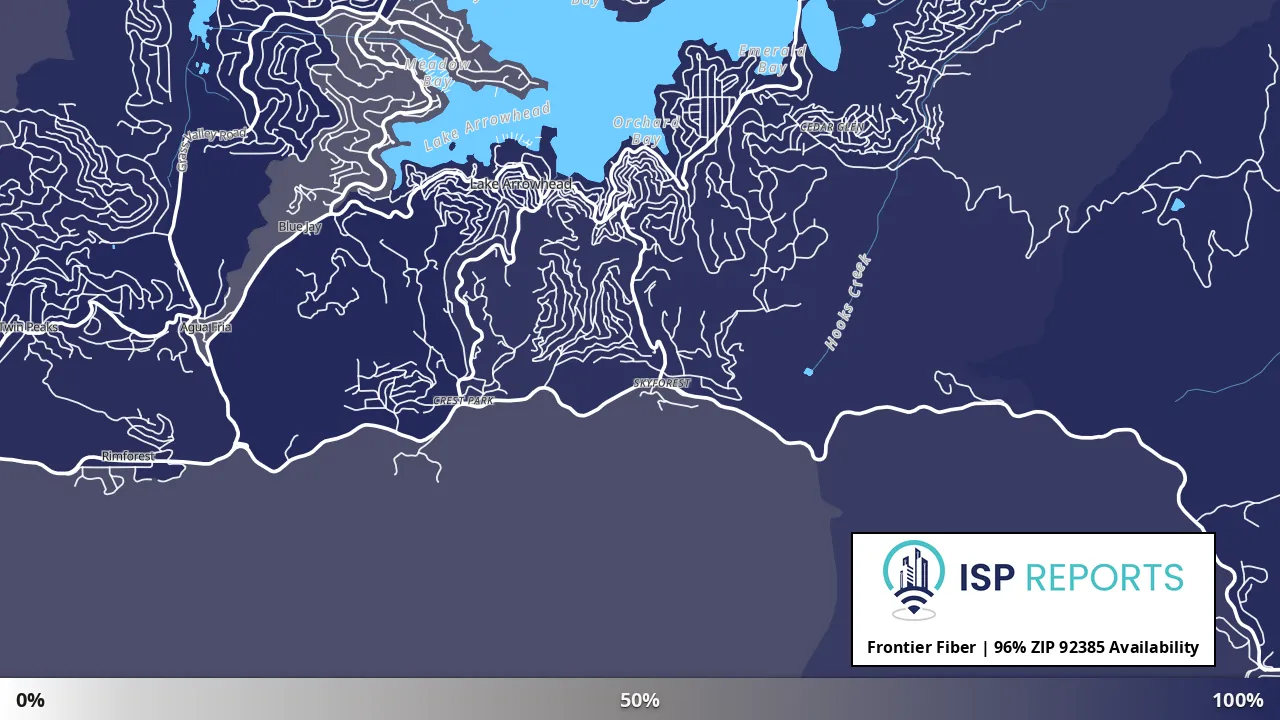 92385, CA map of internet availability