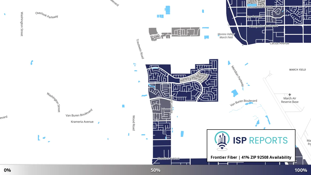 92508, CA map of internet availability