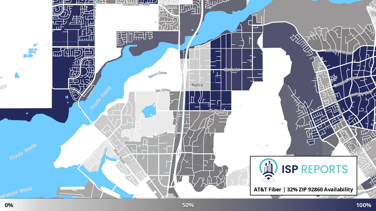 92860, CA map of internet availability