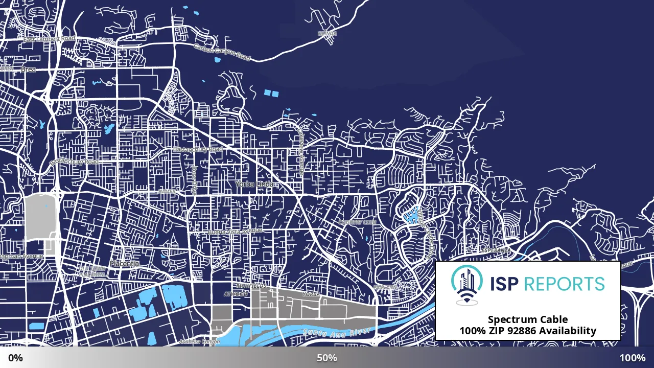 92886, CA map of internet availability