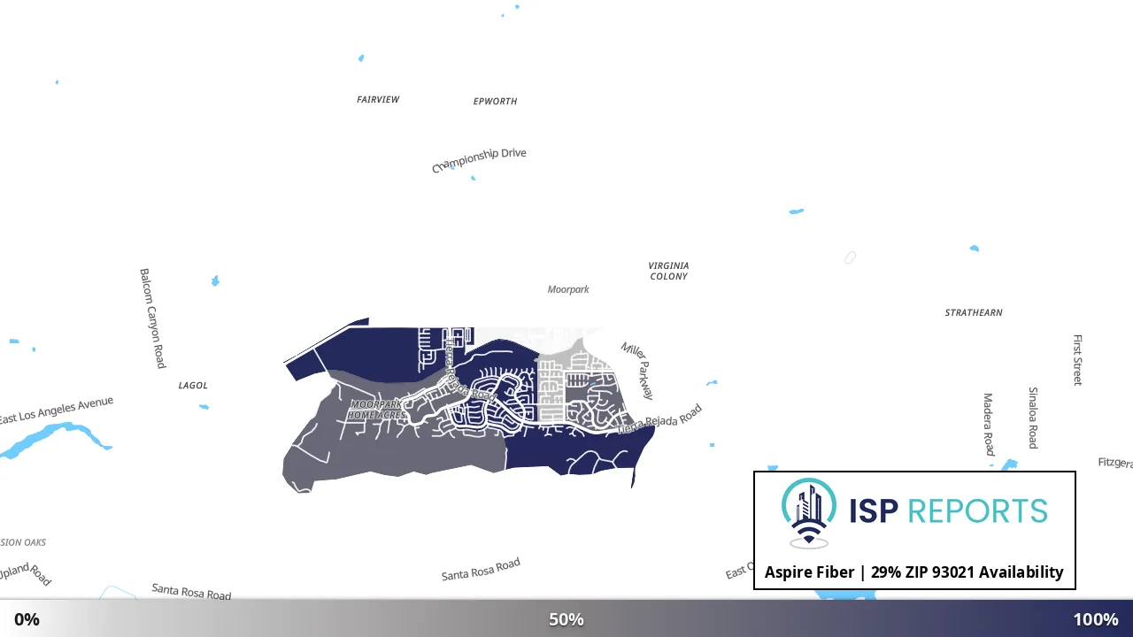 93021, CA map of internet availability