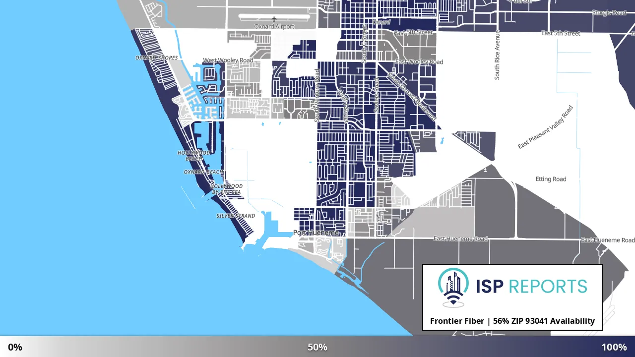 93041, CA map of internet availability