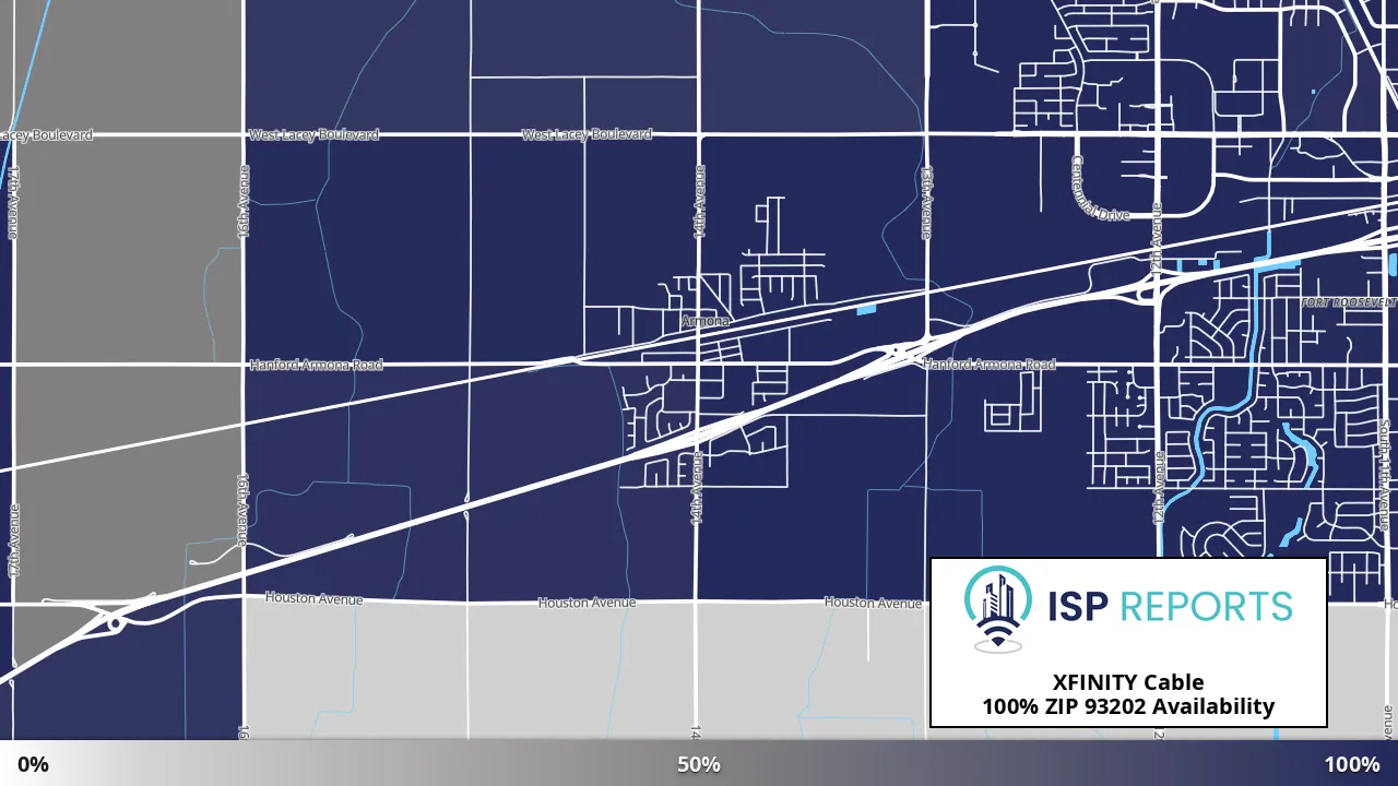 93202, CA map of internet availability