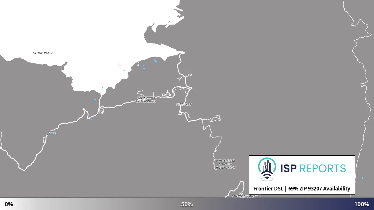 93207, CA map of internet availability