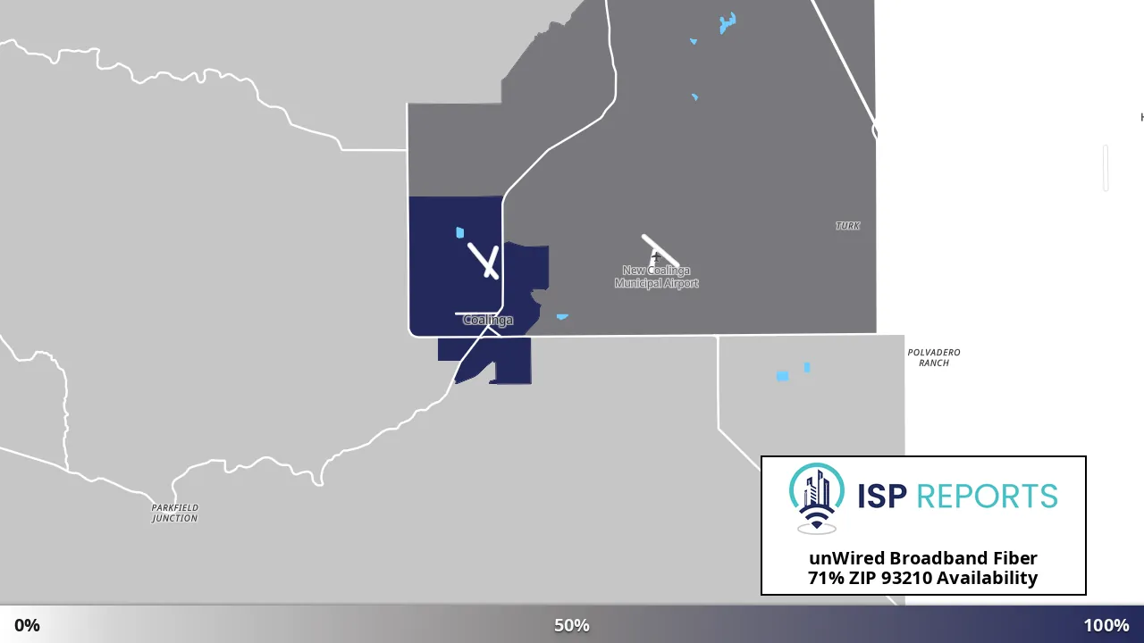 93210, CA map of internet availability