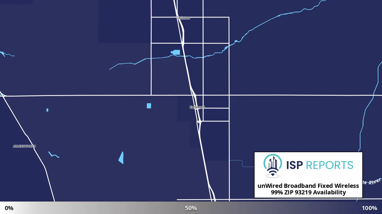 93219, CA map of internet availability