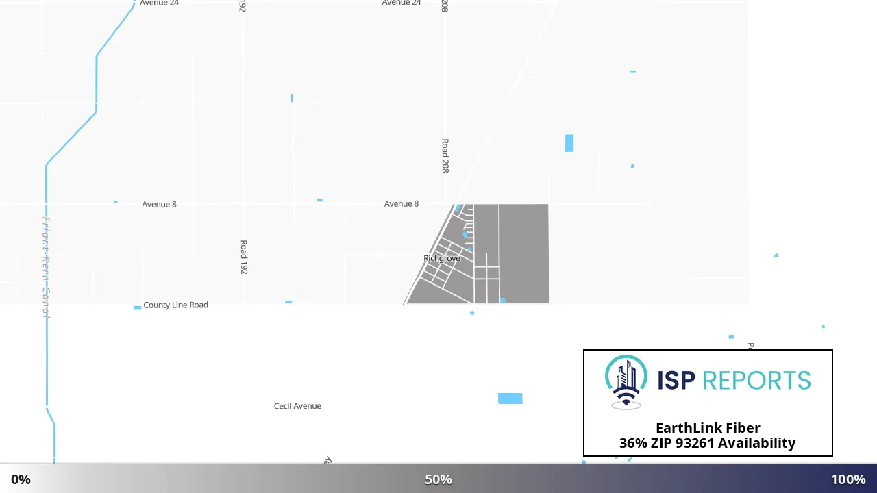 93261, CA map of internet availability