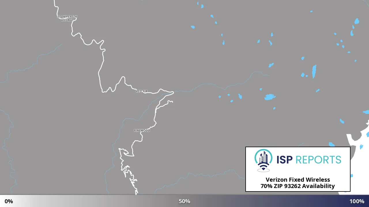 93262, CA map of internet availability