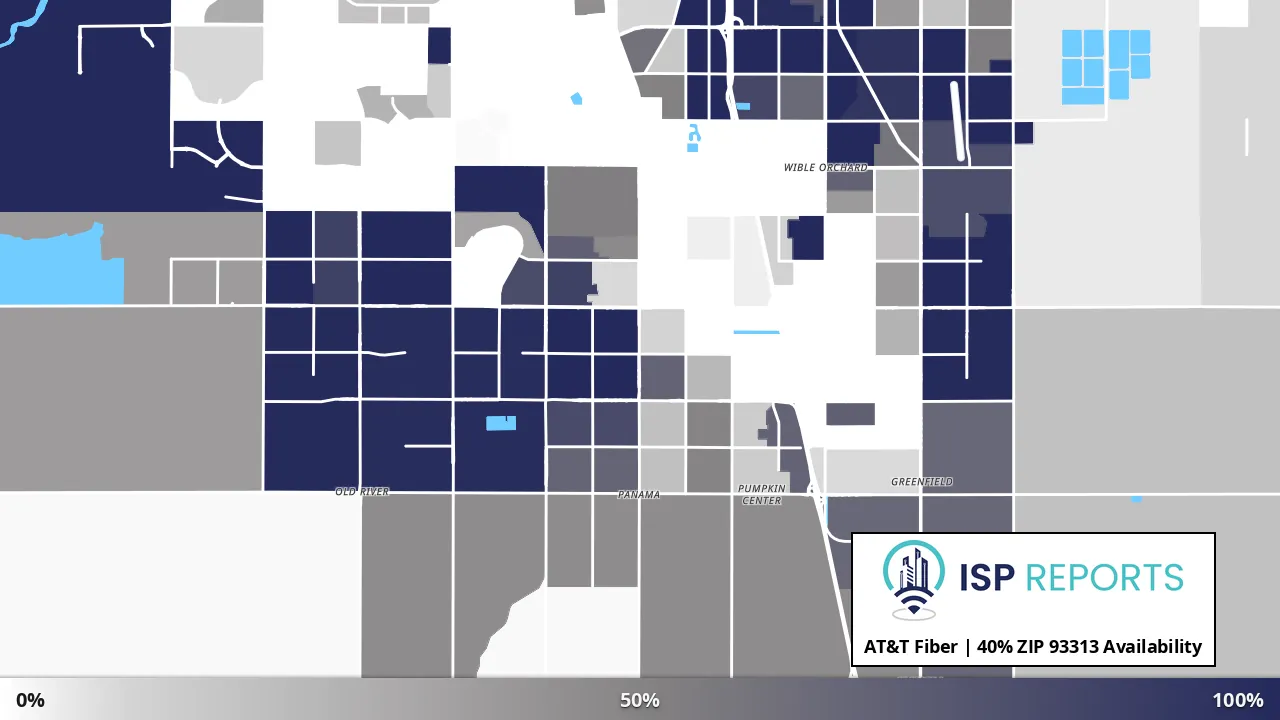 93313, CA map of internet availability