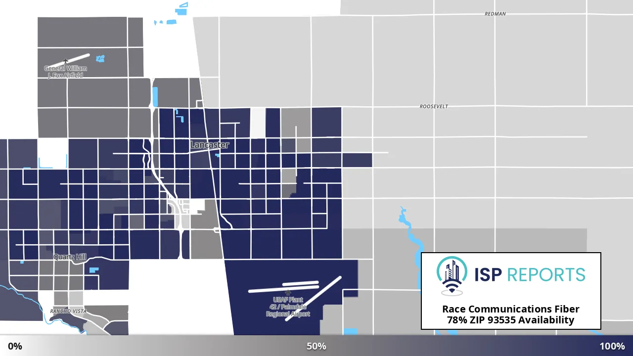 93535, CA map of internet availability