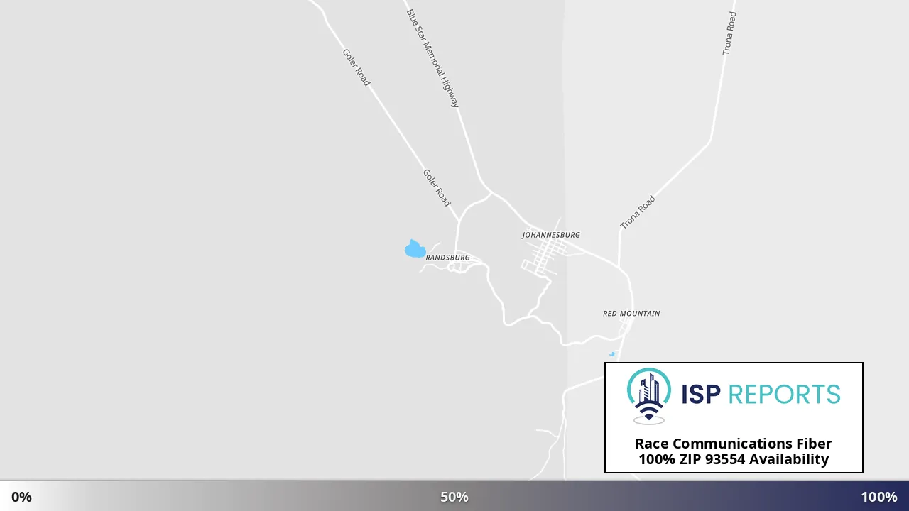 93554, CA map of internet availability
