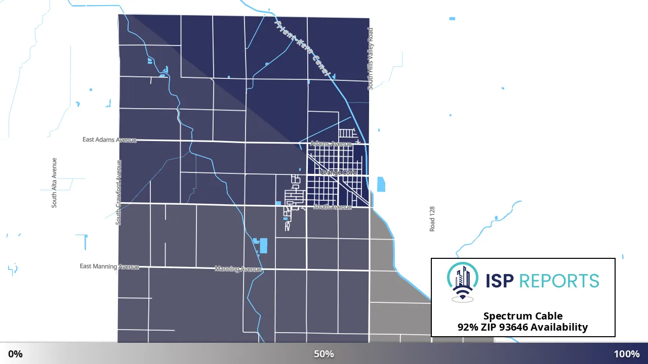 93646, CA map of internet availability