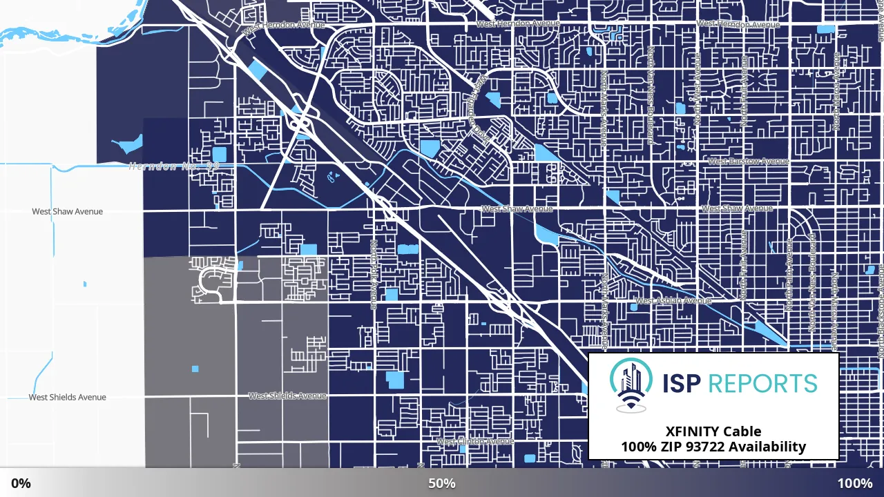 93722, CA map of internet availability